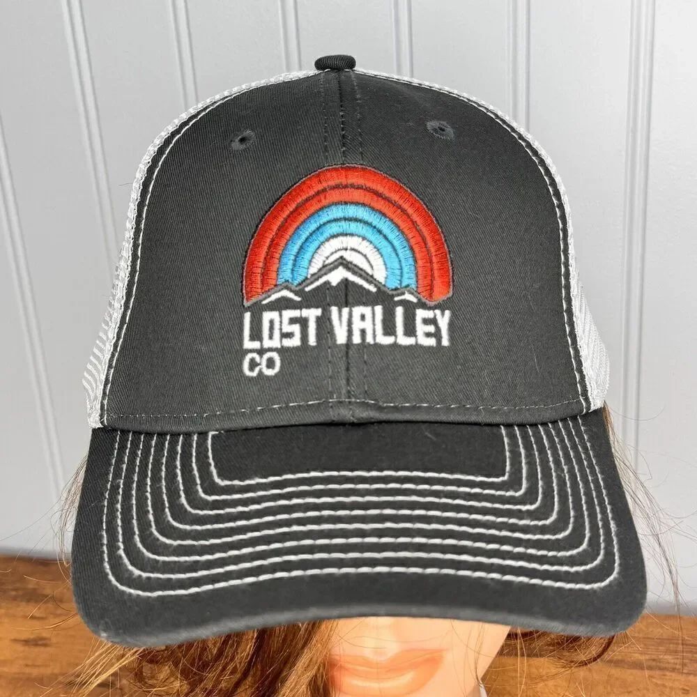 Lost Valley Colorado Hat Adult Ouray Snapback Mesh Back Baseball Trucker Cap